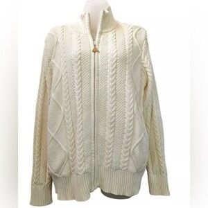 The Bradford Exchange Cream Cable Knit Cardigan